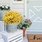 Set of 8 Bundles Artificial Mini Sunflowers – Silk Yellow Faux Sunflower & Gerbera Daisy Bouquets (13.77") for Home, Kitchen, Wedding Centerpieces, Gravesite & Indoor/Outdoor Decor